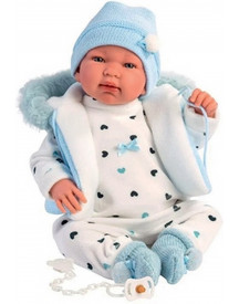 BEBE TINO 42CM VET COEUR RIT DIT PAPA MA