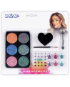 KIT MAKE UP GLAMOUR 6 GALETS + STRASS