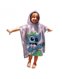 PONCHO POLYESTER 55X110CM STITCH FEUILLE