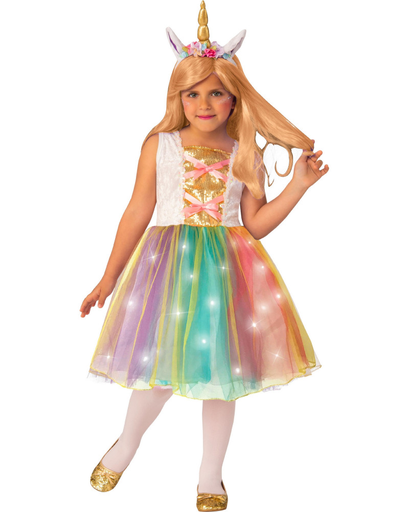 COST. LICORNE LUMINEUSE 8/10 ANS