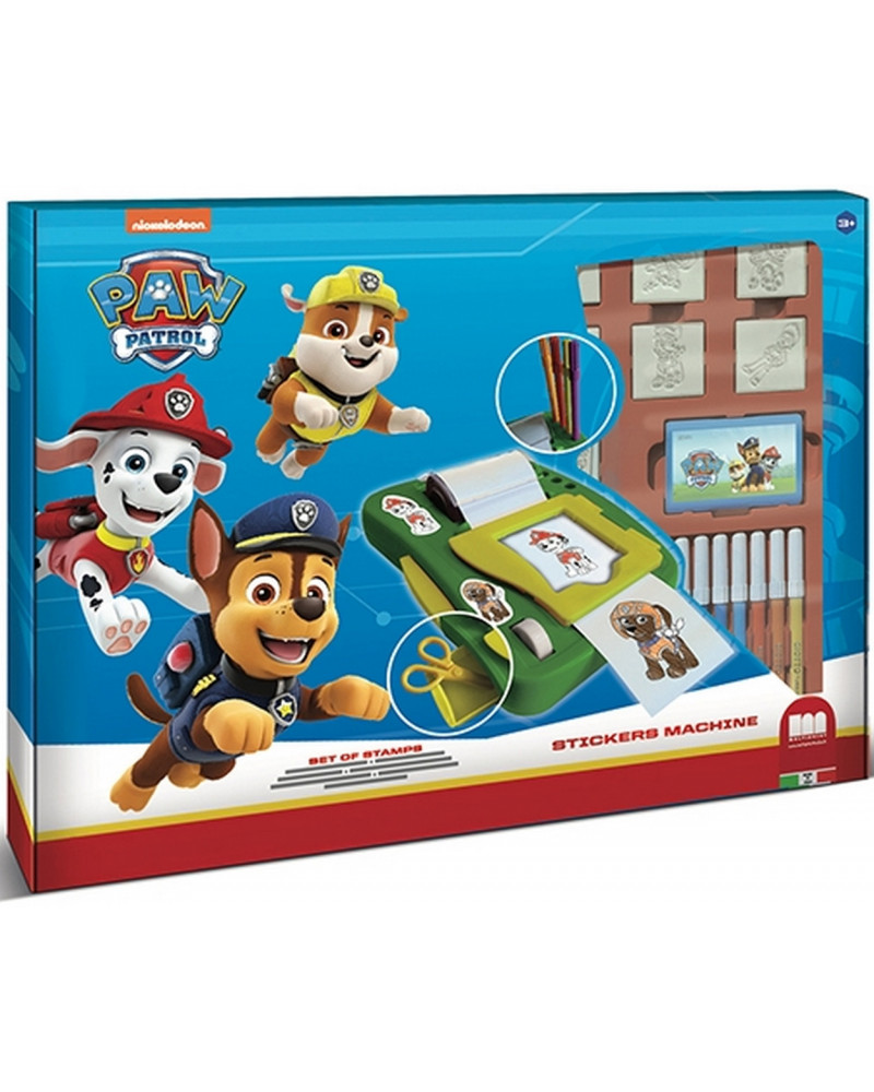 MACHINE STICKERS PAW PATROL + TAMPONS/MA