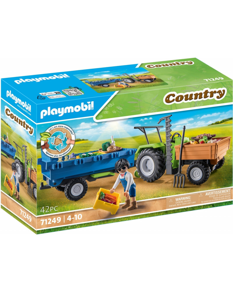 TRACTEUR AVEC REMORQUE