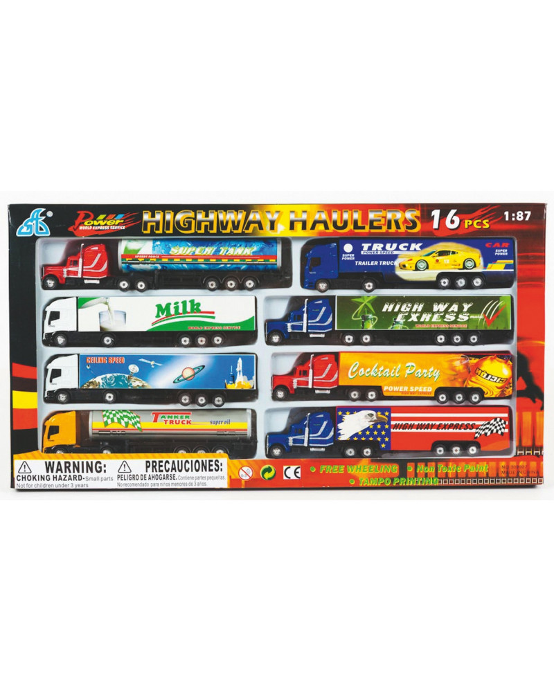 8 SEMI REMORQUES 1/87