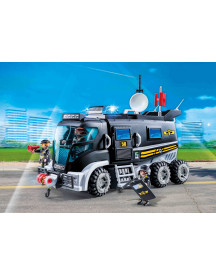 CAMION DES POLICIERS D'ELITE AVEC SIRENE