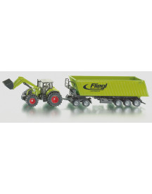1/50 TRACTEUR AVEC CHARGEUR ET BENNE