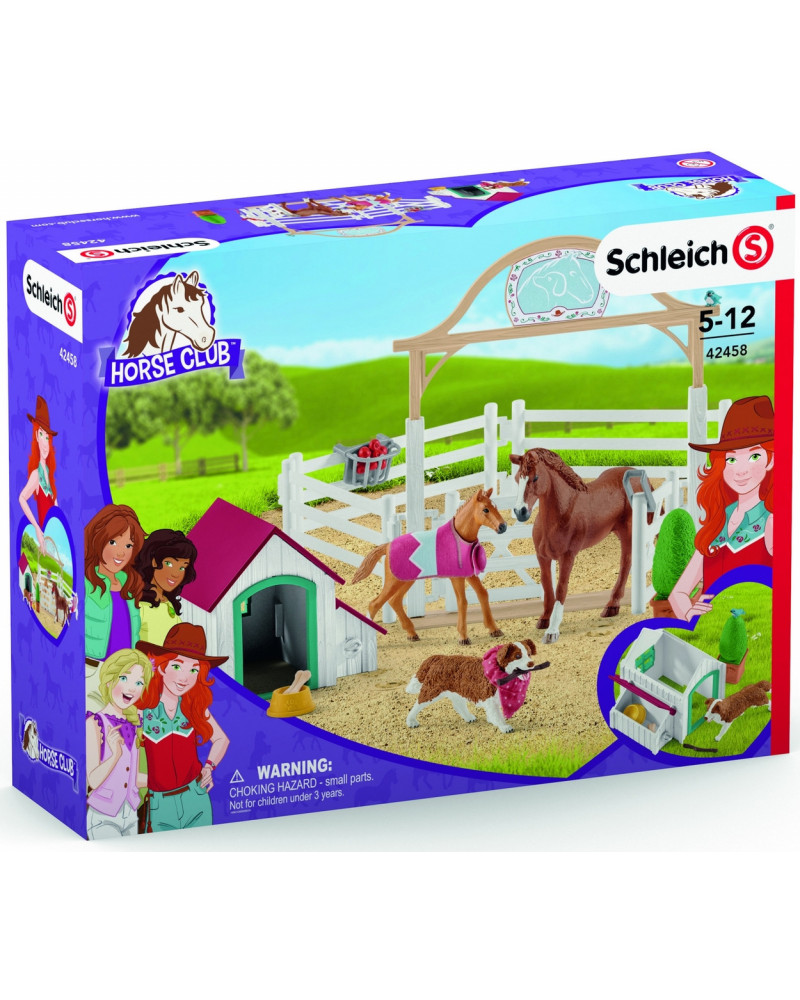 CHEVAUX INVITES D'HANNAH AVEC CHIENNE RU