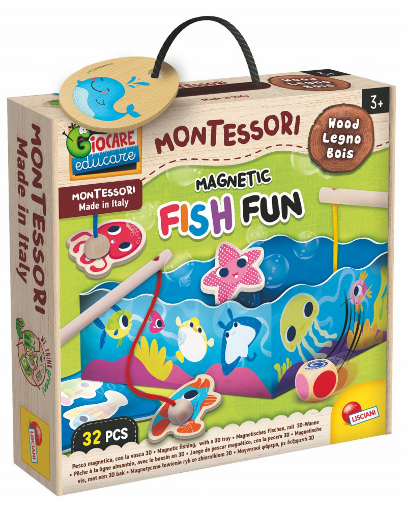 MONTESSORI PECHE MAGNETIQUE BOIS