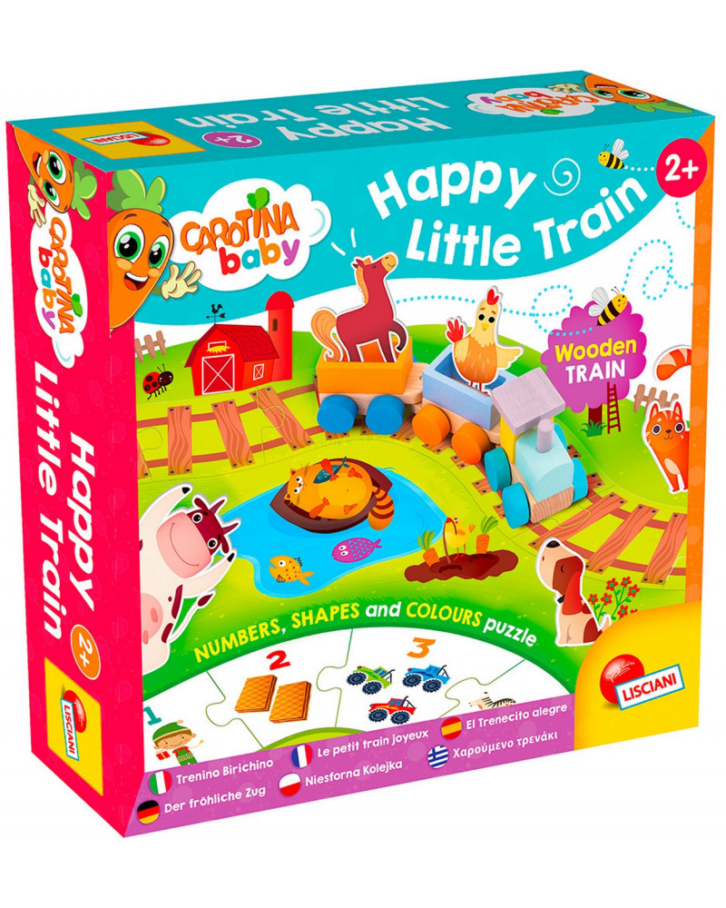 HAPPY LITTLE TRAIN BOIS CHIFFRES FORMES