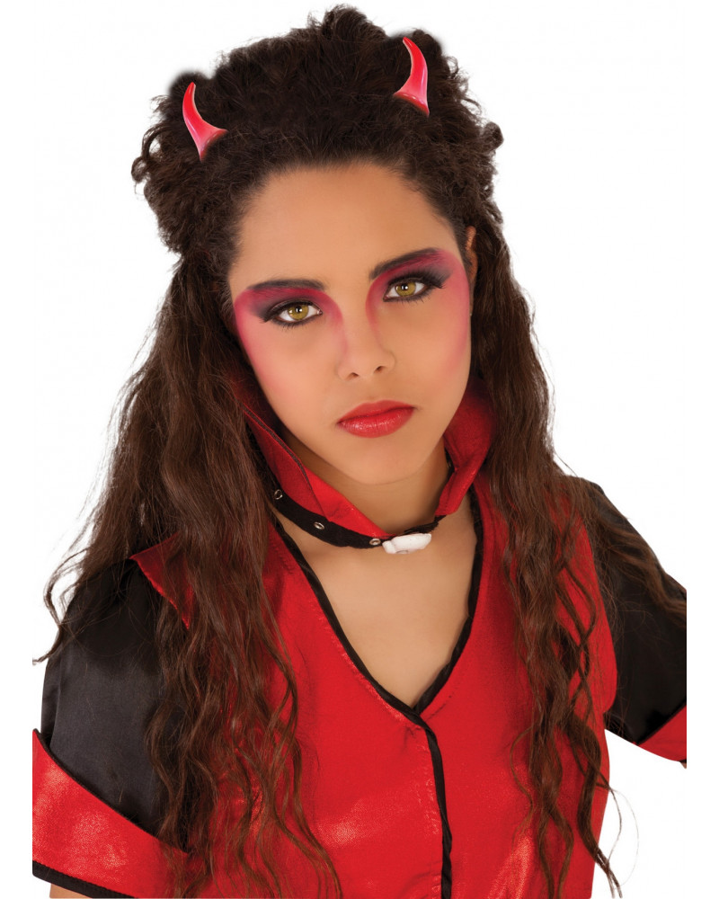 BARRETTES CHEVEUX CORNES DE DIABLE