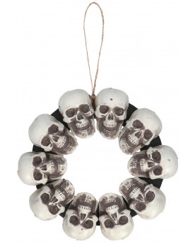 COURONNE DECO TETES DE MORT