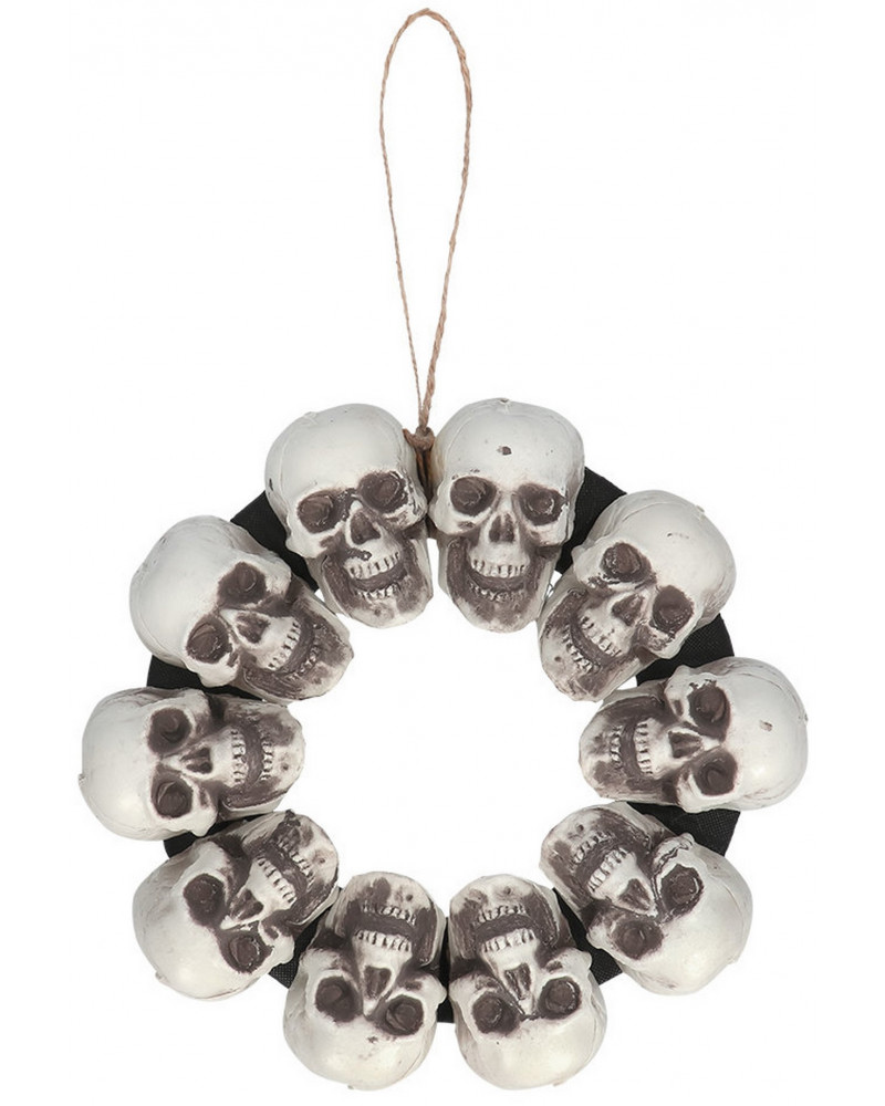 COURONNE DECO TETES DE MORT