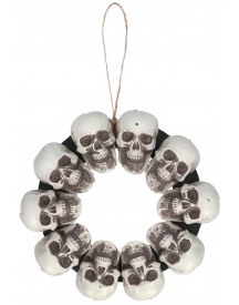 COURONNE DECO TETES DE MORT