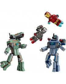 IRON MAN & WAR MACHINE vs DRONES HAMMER
