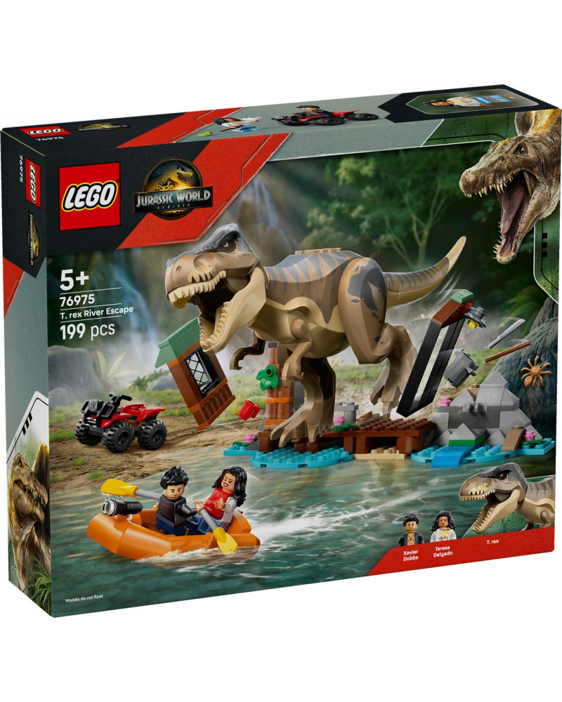 LE T. REX ET L'EVASION SUR LA RIVIERE