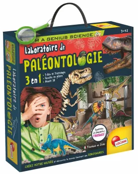 I'M A GENIUS SCIENCE LABO PALEONTOLOGIE  1 T-Rex et 1 tricératops à...