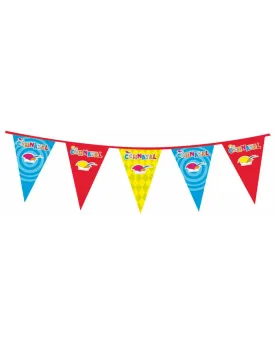 GUIRLANDE DRAPEAUX CARNAVAL 10M  Longueur de 10 M. BLD44250  Âge Mi...