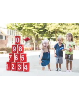 CHAMBOULE TOUT 10 BOITES METAL 10CM  Avec 10 boîtes métalliques et ...