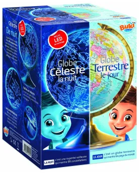 GLOBE TERRESTRE DE JOUR ET DE NUIT  Un globe terrestre le jour et l...