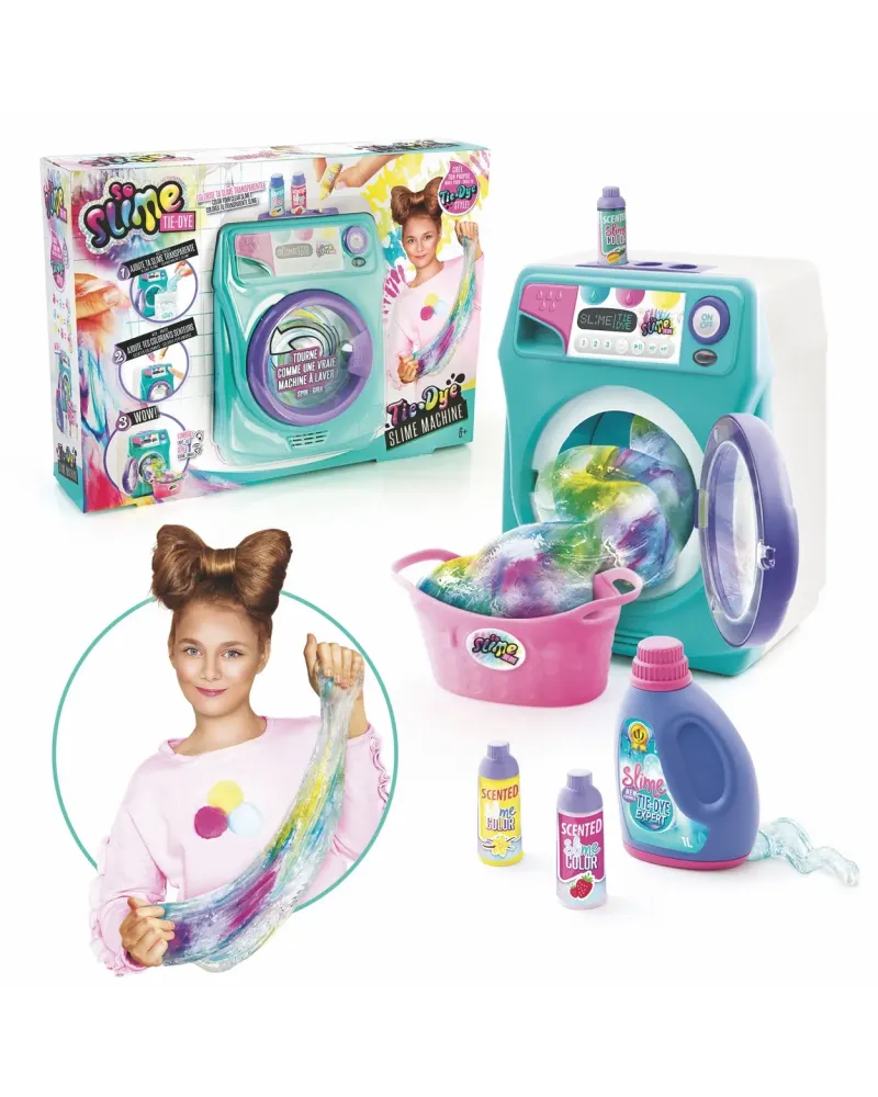 SLIME TIE-DYE MACHINE A LAVER  Colore du slime transparent avec un ...