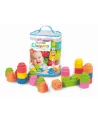 CLEMMY SAC 24 BLOCS  Cubes souples à empiler, encastrer et manipule...