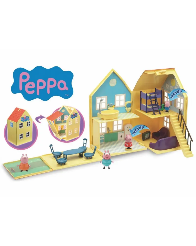 PEPPA PIG MAISON DE LUXE + 2 FIG. Déplie la maison pour commencer à...