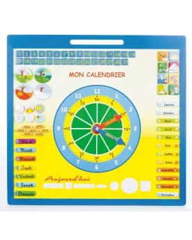 CALENDRIER BOIS MAGN. + METEO  Pour pouvoir mettre la date du jour,...