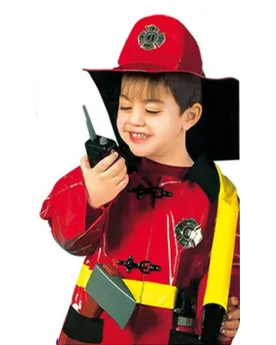 PANOPLIE DE POMPIER + CASQUE + ACC.  Avec casque + accessoires. D'a...