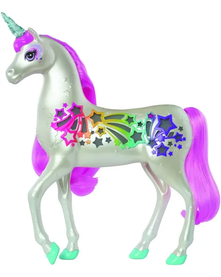 BARBIE LICORNE ARC EN CIEL L/S  Tu pourras brosser sa jolie crinièr...