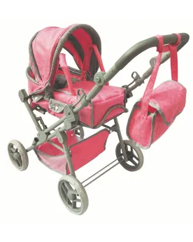 LANDAU REVERSIBLE COUFFIN+SAC+PANIER   Avec poignée réglable, couff...