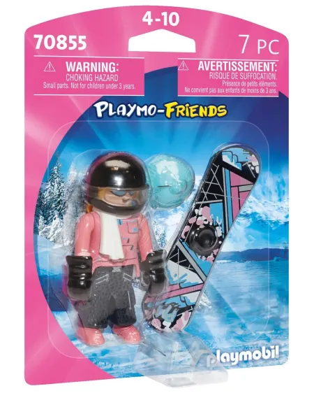 SNOWBOARDEUSE   PMB70855 PLAYMOBIL Pays d'origine: Europe -Âge Mini...