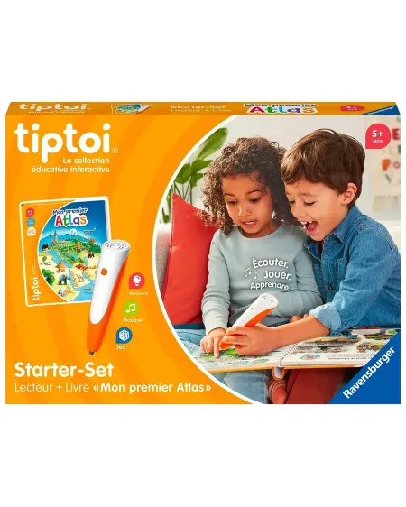 TIPTOI STARTER SET STYLO ATLAS Système éducatif qui te permet de dé...