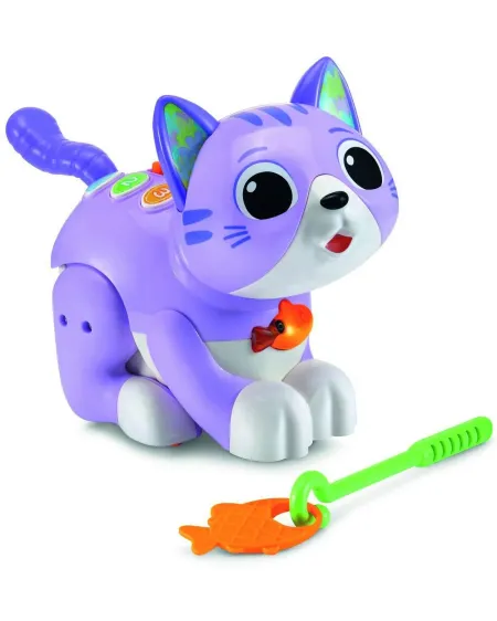 MINA MON CHAT ATTRAP'POISSON Il avance tout seul et réagit quand on...