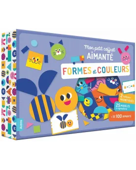MON PETIT COFFRET AIMANTE FORMES ET COUL  Composé de 2 tableaux, d'...