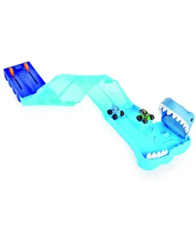 MONSTER JAM MEGALODON RACE&CHOMP PLAYSET  Gagne la course ou fais-t...