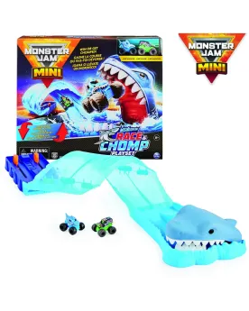 MONSTER JAM MEGALODON RACE&CHOMP PLAYSET  Gagne la course ou fais-t...