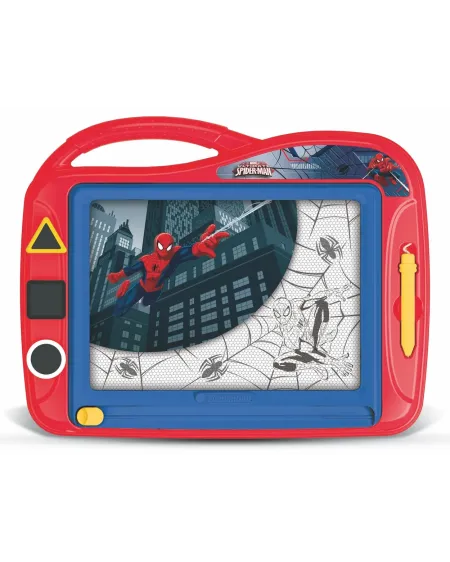 SPIDERMAN ARDOISE MAGIQUE + 3 TAMPONS  Ecris et dessine avec l'ardo...