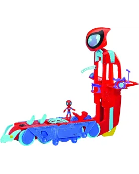 SPIDEY SPIDER GENERAL CRAWL  Ce QG 2 en 1 se transforme de véhicule...