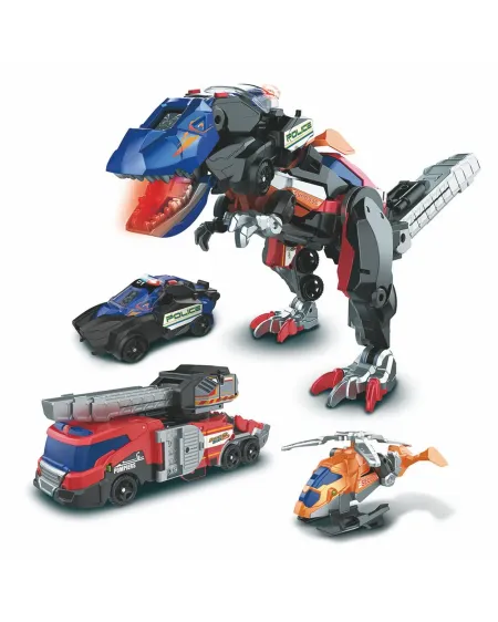 SWITCH GO DINOS MEGA TREX  3 véhicules de secours à assembler pour ...