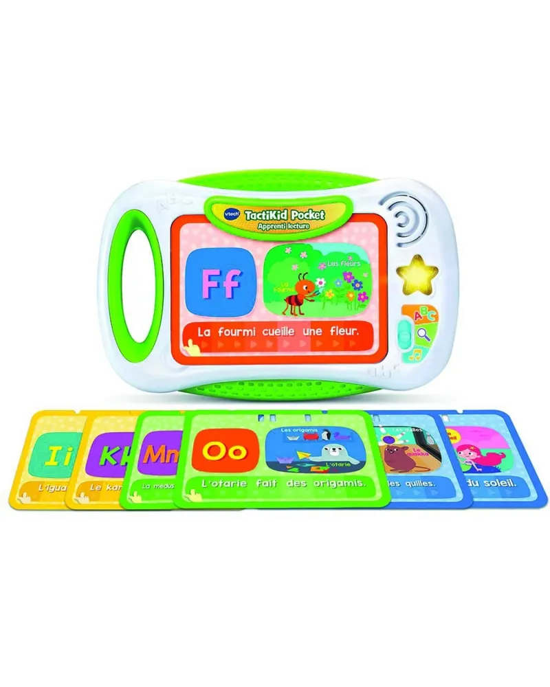 TACTIKID POCKET APPRENTI LECTURE  Une tablette sans écran avec 12 f...