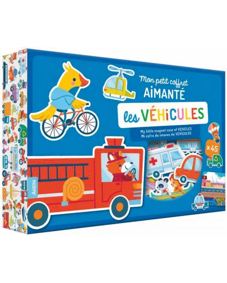 MON PETIT COFFRET AIMANTE LES VEHICULES   MDS52283 AUZOU Âge Minimu...
