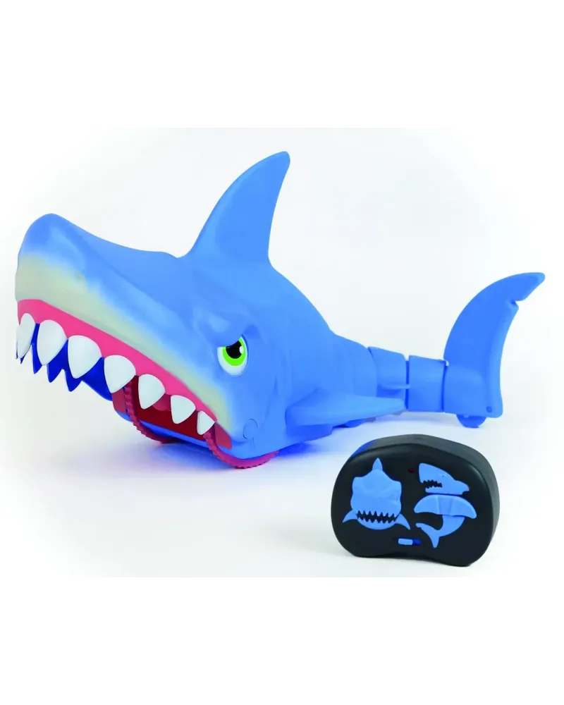 R.C. REQUIN MEGA CHOMP R.C. requin terrestre géant avec queue artic...