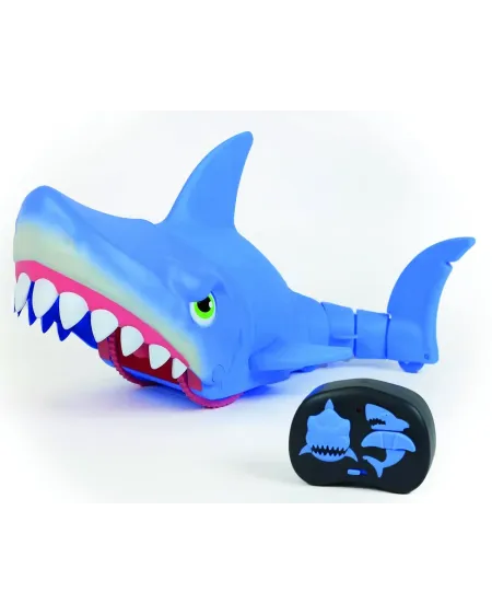 R.C. REQUIN MEGA CHOMP R.C. requin terrestre géant avec queue artic...