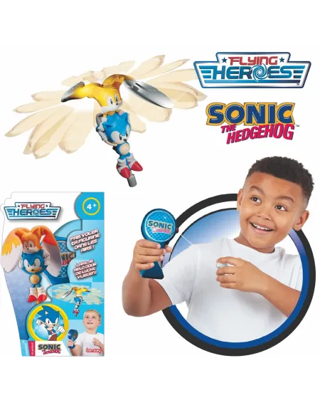 FLYING HEROES SONIC  Tire sur la poignée et regarde Sonic et Tails ...