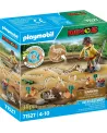 SITE ARCHEOLOGIQUE AVEC SQUELETTE DE DIN   PMB71527 PLAYMOBIL Âge M...