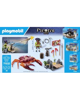 PIRATE ET CRABE GEANT   PMB71532 PLAYMOBIL Âge Minimum: 4A -Âge Max...