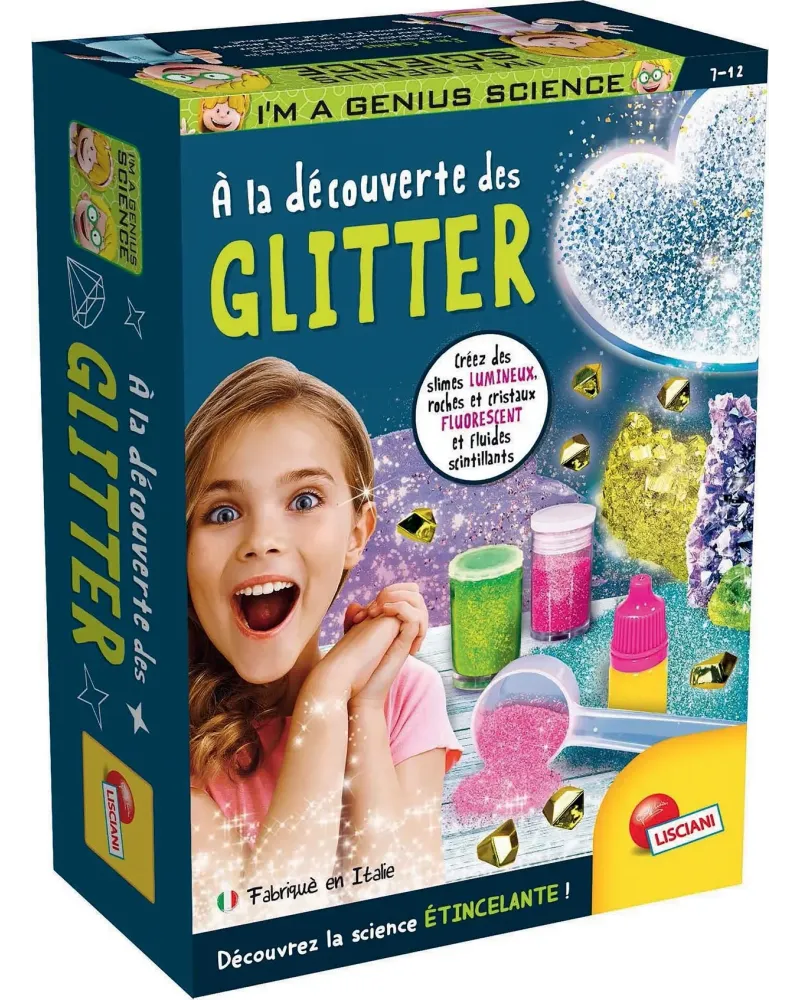 I'M A GENIUS SCIENCE A LA DEC. GLITTER  Un kit complet pour découvr...