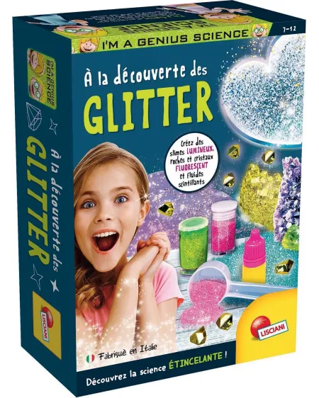 I'M A GENIUS SCIENCE A LA DEC. GLITTER  Un kit complet pour découvr...