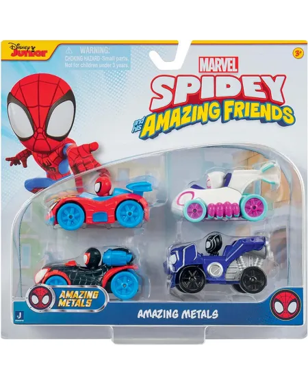 SPIDEY PACK DE 4 VEHICULES DIE CAST   JAZSNF0200  Âge Minimum: 3A -...