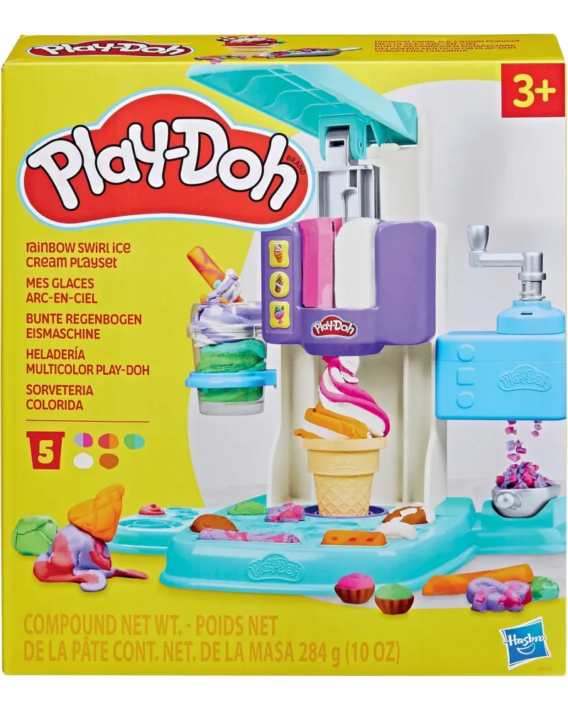 PLAY DOH TOURBILLON ARC-EN-CIEL GLACE  Crée toutes sortes de glaces...