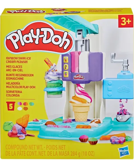 PLAY DOH TOURBILLON ARC-EN-CIEL GLACE  Crée toutes sortes de glaces...
